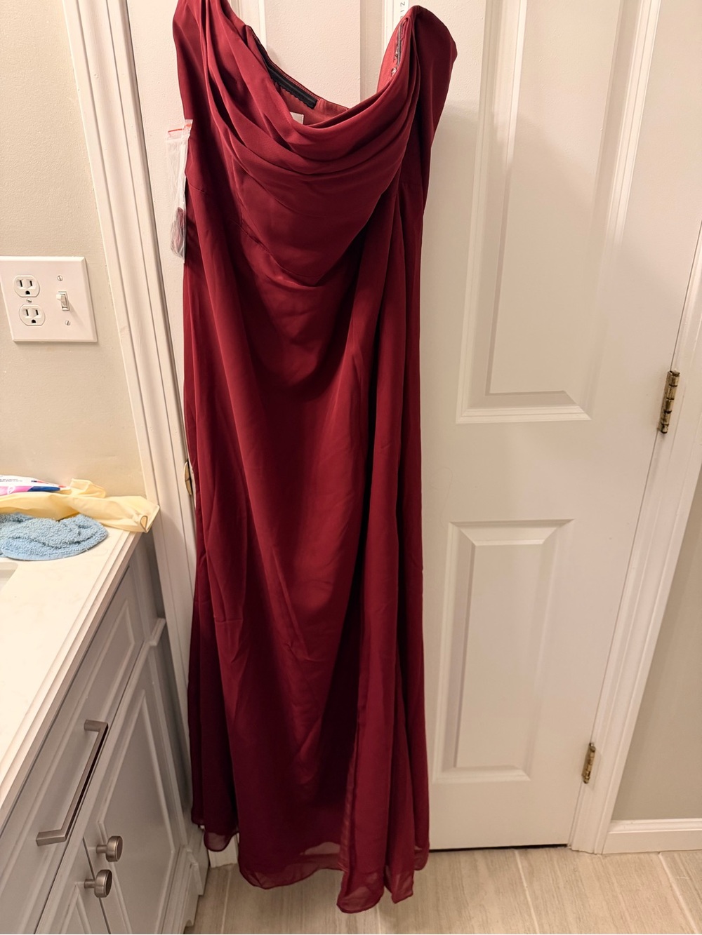 Azazie cabernet bridesmaid dress